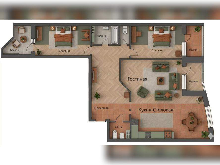 Купить 3-комнатную квартиру